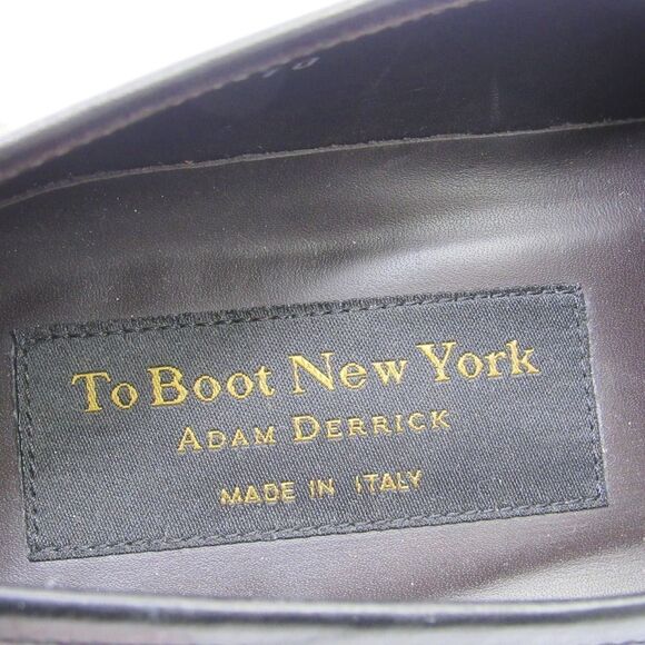 THE BOOT NEW YORK MEN\'S LEATHER BLACK DRESS SHOES SZ 10 main image 6